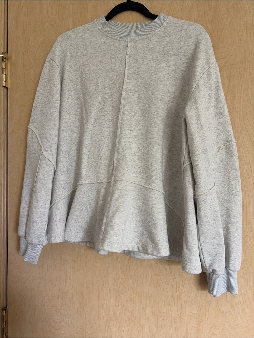 Sweaty Betty Heather Gray Crewneck Sweatshirt